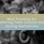 Best Practices for Fostering Team Collaboration During Hackathons