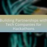 Building Partnerships with Tech Companies for Hackathons