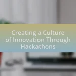 Creating a Culture of Innovation Through Hackathons