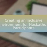 Creating an Inclusive Environment for Hackathon Participants