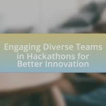 Engaging Diverse Teams in Hackathons for Better Innovation
