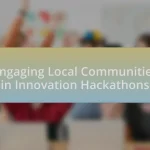 Engaging Local Communities in Innovation Hackathons