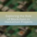 Exploring the Role of Blockchain in Hackathon Projects