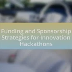 Funding and Sponsorship Strategies for Innovation Hackathons