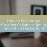How to Encourage Creative Collaboration in Innovation Hackathons
