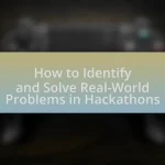 How to Identify and Solve Real-World Problems in Hackathons