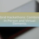 Hybrid Hackathons: Combining In-Person and Virtual Elements