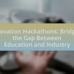 Innovation Hackathons: Bridging the Gap Between Education and Industry
