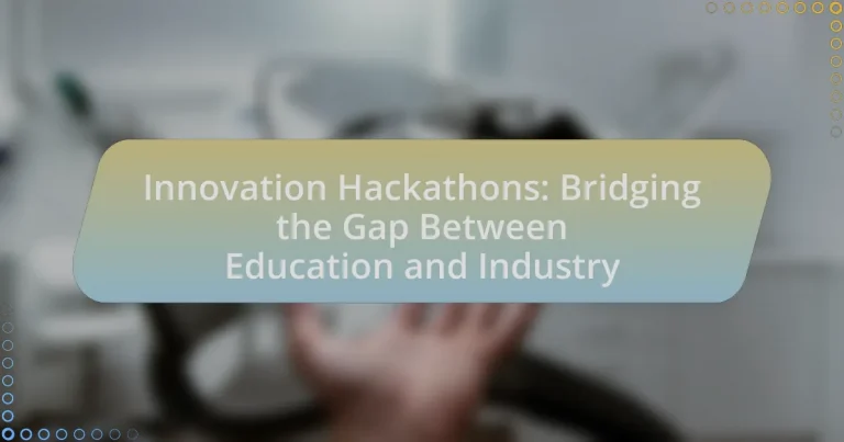 Innovation Hackathons: Bridging the Gap Between Education and Industry