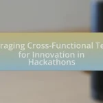Leveraging Cross-Functional Teams for Innovation in Hackathons