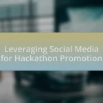 Leveraging Social Media for Hackathon Promotion