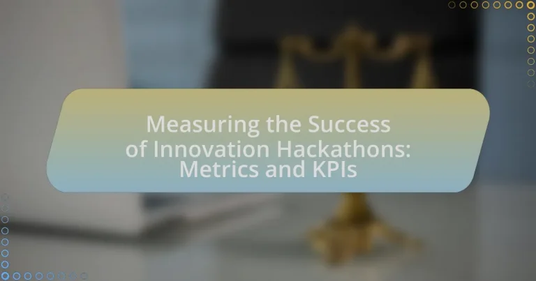 Measuring the Success of Innovation Hackathons: Metrics and KPIs