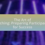 The Art of Pitching: Preparing Participants for Success