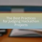 The Best Practices for Judging Hackathon Projects