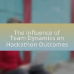 The Influence of Team Dynamics on Hackathon Outcomes