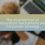 The Intersection of Innovation Hackathons and Corporate Strategy