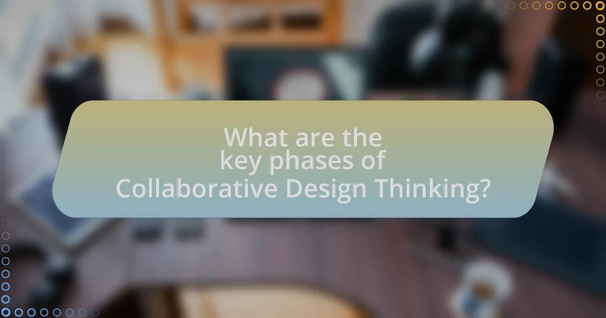 What are the key phases of Collaborative Design Thinking?