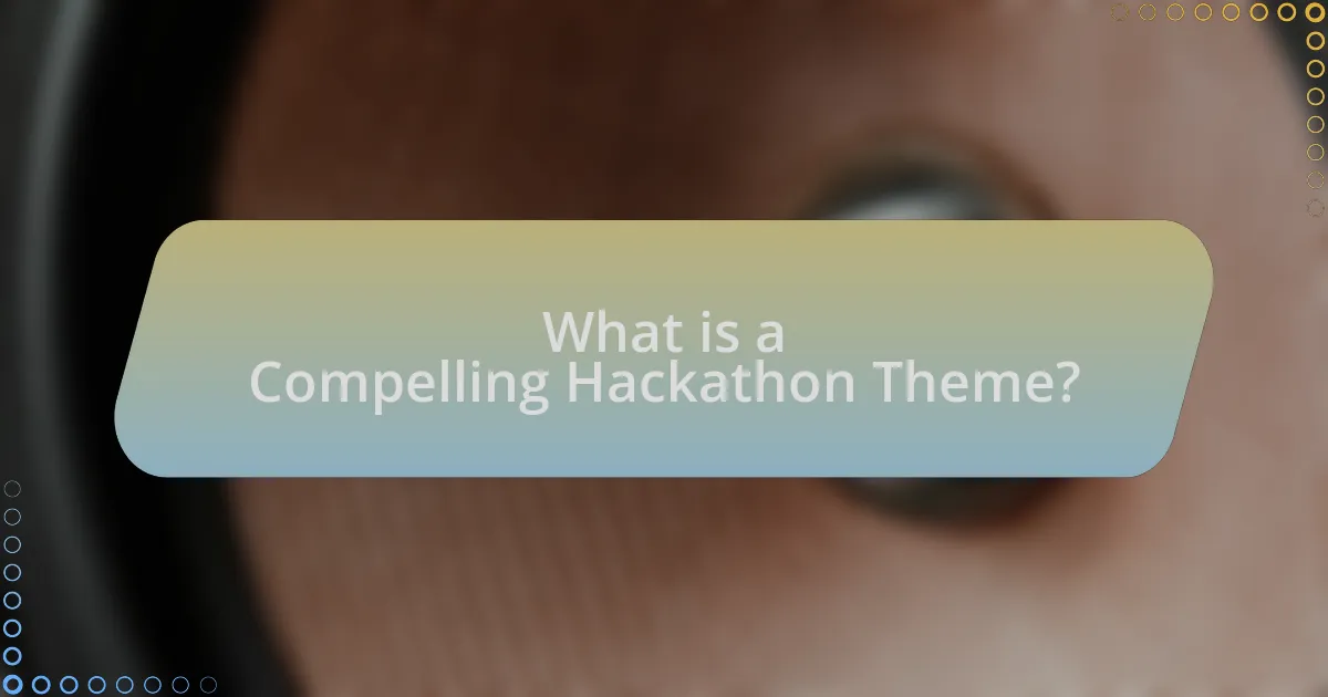 What is a Compelling Hackathon Theme?